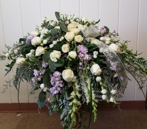 Touch of Lavender Casket Spray