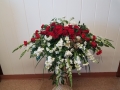 Order Red and White Casket Spray